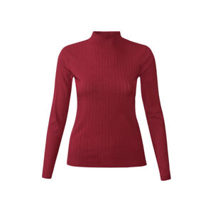 esmara® Dámské triko s dlouhým rukávem (adult#female, S (36/38), červená)