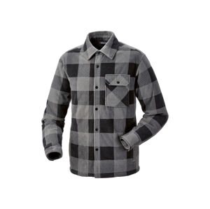 PARKSIDE® Pánský flanelový overshirt (XXL (60/62), šedá)