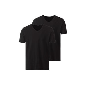 MEXX Pánské spodní triko "Regular Fit", 2 kusy (XL, černá, "V" výstřih)