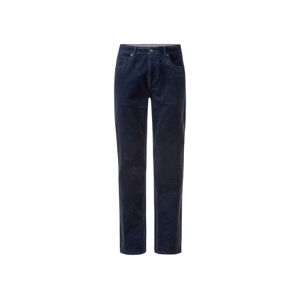 LIVERGY® Pánské manšestrové kalhoty "Straight Fit (adult#male#ne, 56, námořnická modrá)