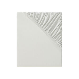 LIVARNO home Žerzejové napínací prostěradlo, 90-100 x 200 cm (světle šedá)