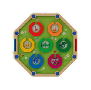 Playtive Dřevěná výuková hra Montessori - počítání (magnetický labyrint)