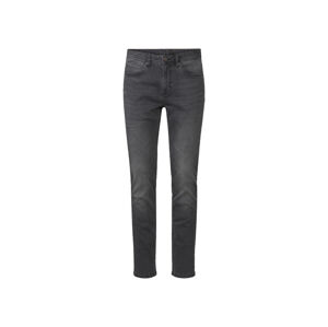 LIVERGY® Pánské džíny „Slim Fit“ (56 (40/32), šedá / opraná)