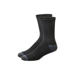 PARKSIDE® Pánské pracovní ponožky, 2 páry (39/42, černá/modrá)