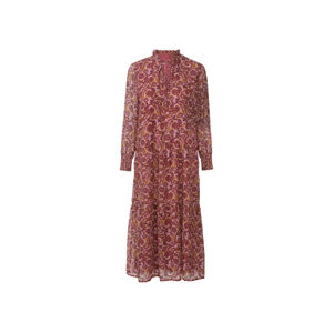 esmara® Dámské maxi šaty (40, paisley/růžovo-fialová)