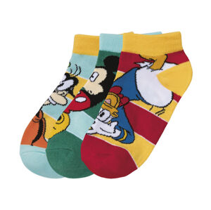 Chlapecké ponožky, 3 páry (23/26, Mickey Mouse/Donald/Goofy)