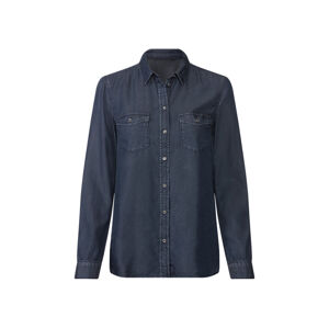 esmara® Dámská džínová košile (34, tmavě modrá)