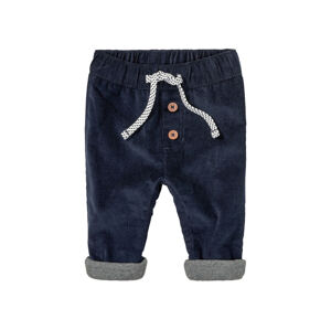 lupilu® Dětské manšestrové kalhoty BIO (baby/infant#male#ne, 50, navy modrá)
