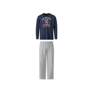 Pánské pyžamo (adult#male, M (48/50), námořnická modrá / šedá)