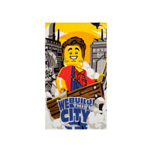 LEGO Hebká deka, 100 x 150 cm (City pestrobarevná)