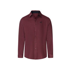 LIVERGY® U. S. Grand Polo Pánská manšestrová košile  (XL (43/44), červená)