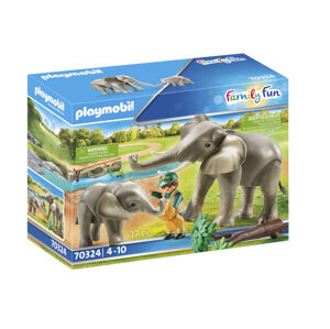Playmobil Velká herní sada (sloni ve venkovním výběhu)