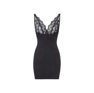 esmara® Dámské bezešvé tvarující šaty (adult#female#ne, XL (48/50), černá úzká ramínka )