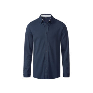 LIVERGY® Pánská business košile „Slim Fit“ (adult#male#ne, 44, navy modrá)