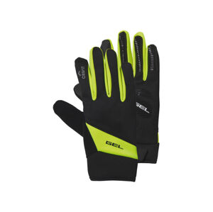 CRIVIT Dámské / Pánské cyklistické rukavice (8, žlutá/černá)