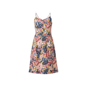 esmara® Dámské lněné šaty (adult#female#ne, 40, květinový vzor)