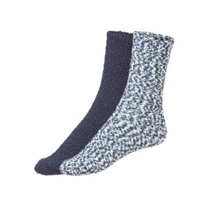 esmara® Dámské měkké ponožky, 2 páry (39/42, modrá / navy modrá)