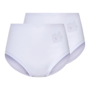esmara® Dámské bezešvé kalhotky s BIO bavlnou, 2 kusy (L (44/46), bílá)