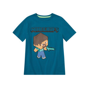 Minecraft Dětské tričko (98/104 (2-4 roky), petrolejová)