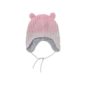 lupilu® Dětská pletená čepice (child#unisex, 116/128, růžová/světle růžová)