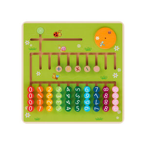 Playtive Dřevěná výuková hra Montessori - počítán (tyčky na počítání)