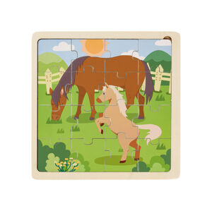 Playtive Dřevěné puzzle (kůň)