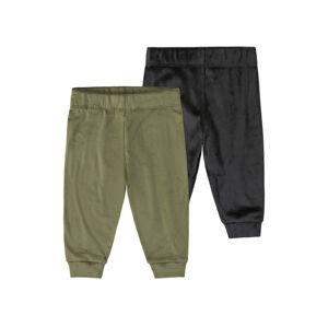lupilu® Dívčí kalhoty "Jogger", 2 kusy (86/92, zelená/černá)