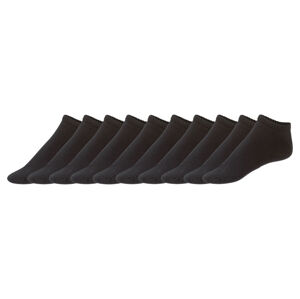 LIVERGY® Pánské nízké ponožky, 10 párů  (43/46, černá)