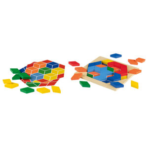 Playtive Dřevěná edukativní hra (mozaika)