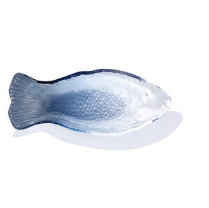 ERNESTO® Servírovací podnos / Sada talířů / Sada misek (servírovací podnos na ryby, modrý)