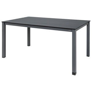 LIVARNO home Hliníkový zahradní stůl Valencia, 150 x 90 cm, šedá (plast#obdélníkový#zahradní stůl#4 osoby#ano)