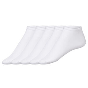 LIVERGY® Pánské ponožky s BIO bavlnou, 5 párů (39/42, bílá)