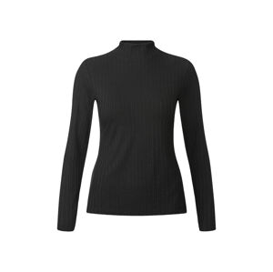esmara® Dámské triko s dlouhými rukávy (L (44/46), černá)