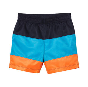 lupilu® Chlapecké koupací šortky (122/128, tmavě modrá / světle modrá / oranžová)