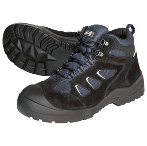 PARKSIDE® Pánská kožená bezpečnostní obuv S3 (adult, 46, černá/modrá)