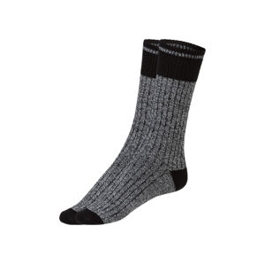 Domácí hřejivé ponožky (43/46, šedá/černá)