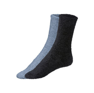esmara® Dámské ponožky, 2 páry (35/38, černá/modrá)