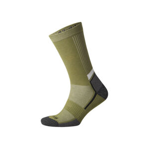 CRIVIT Pánské běžecké ponožky s BIO bavlnou (39/40, zelená)