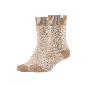 Skechers Dámské ponožky, 2 páry (35/38, vzor/béžová)