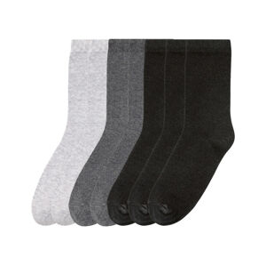 pepperts!® Chlapecké ponožky s BIO bavlnou, 7 párů (child 2 years onwards#male, 39/42, světle šedá / tmavě šedá / černá)