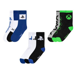 PLAYSTATION | XBOX Chlapecké ponožky, 3 páry