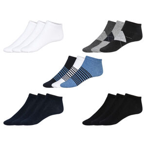 LIVERGY® Pánské nízké ponožky s BIO bavlnou, 3 páry