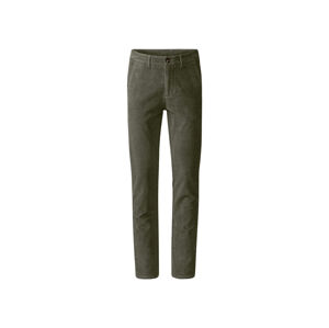 LIVERGY® Pánské manšestrové kalhoty "Slim Fit" (adult#male#ne, 56, olivová)