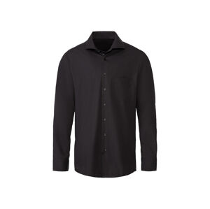 LIVERGY® Pánská business košile "Regular Fit" (45, černá)