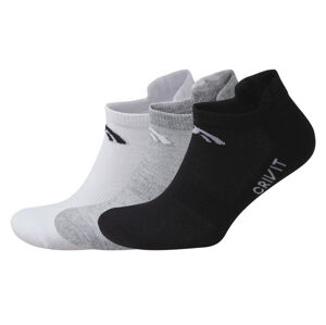 CRIVIT Pánské nízké ponožky, 3 páry (45-46, černá/šedá/bílá)