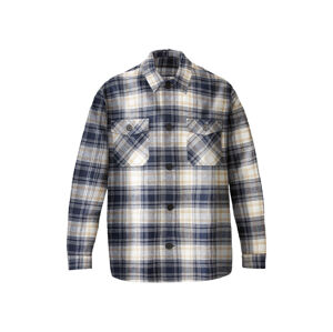 LIVERGY® Pánský flanelový overshirt (adult#male#ne, L (52/54), navy modrá)