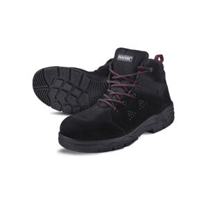 PARKSIDE® Pánská kožená bezpečnostní obuv S3 (46, černá/červená)