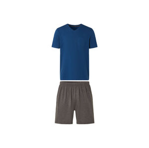 LIVERGY® Pánské pyžamo (XL (56/58), navy modrá / šedá)