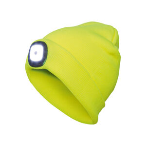 CRIVIT Dámská / Pánská čepice s LED svítidlem (adult#Žádný údaj#unisex, žlutá)