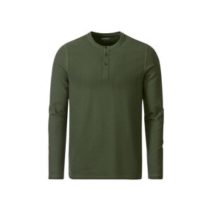 LIVERGY® Pánské triko s dlouhými rukávy (adult#male, M (48/50), olivová)